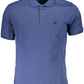 Classic Blue Polo Shirt with Elegant Embroidery