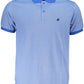Elegant Short-Sleeved Blue Polo