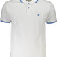 Elegant Blue Polo Shirt with Contrasting Details