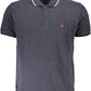 Elegant Contrasting Polo with Embroidered Logo