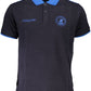Elegant Short-Sleeved Blue Polo Shirt
