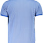 Elegant Short-Sleeved Blue Polo