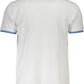 Elegant Blue Polo Shirt with Contrasting Details