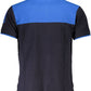 Elegant Short-Sleeved Blue Polo Shirt