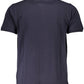 Elegant Short-Sleeved Blue Polo Shirt