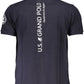 Blue Contrast Detail Polo with Logo