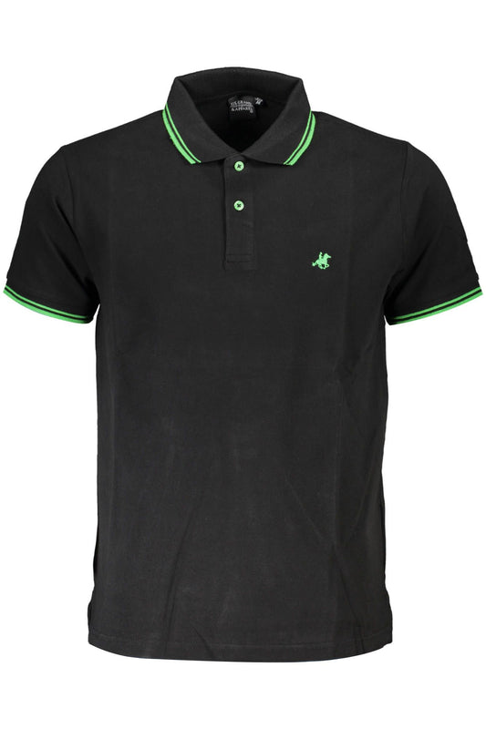 Elegant Contrast Detail Polo Shirt