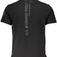 Chic Contrast Detail Black Polo Shirt