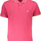 Elegant Pink Embroidered Polo for Sophisticated Style