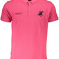 Elegant Pink Short-Sleeved Polo Shirt