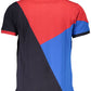 Elegant Red Cotton Polo Shirt with Contrasting Details