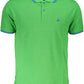 Chic Contrasting Detail Green Polo Shirt