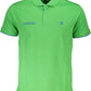 Chic Green Embroidered Logo Polo Shirt