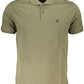 Elegant Short-Sleeved Green Polo Shirt