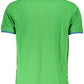 Chic Contrasting Detail Green Polo Shirt
