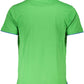 Chic Green Embroidered Logo Polo Shirt