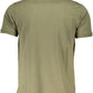 Elegant Short-Sleeved Green Polo Shirt
