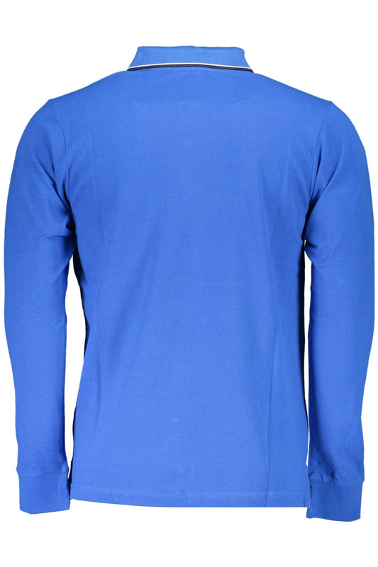 Elegant Long-Sleeved Polo with Contrasting Details