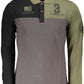 Elegant Contrast Detail Long Sleeve Polo