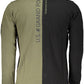 Elegant Contrast Detail Long Sleeve Polo