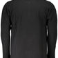 Elegant Long-Sleeved Black Polo Shirt