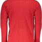 Elegant Crimson Long-Sleeve Polo