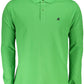 Elegant Long-Sleeved Green Polo Shirt