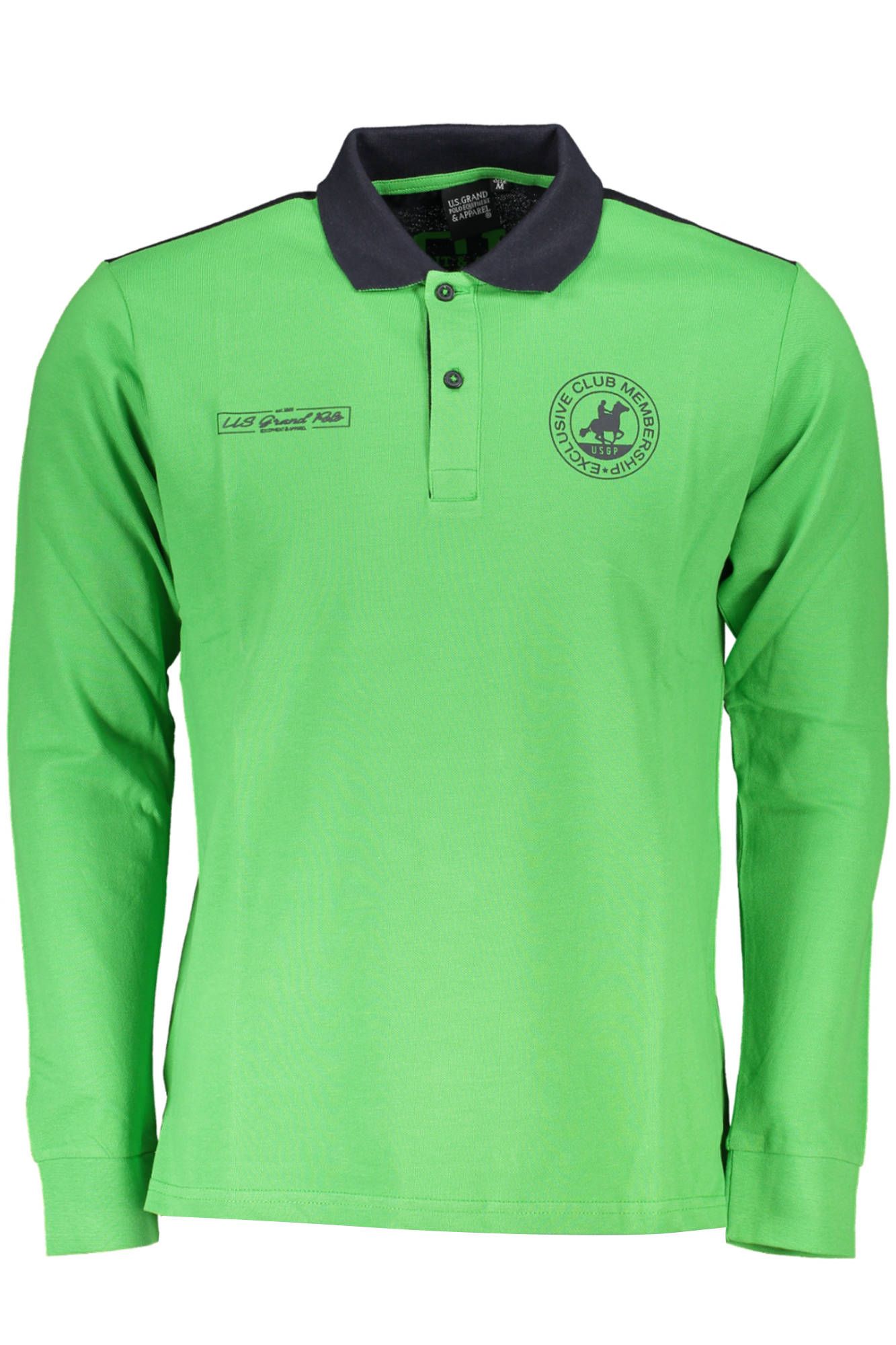 Elegant Long-Sleeve Polo with Contrasting Details