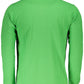 Elegant Long-Sleeved Green Polo Shirt