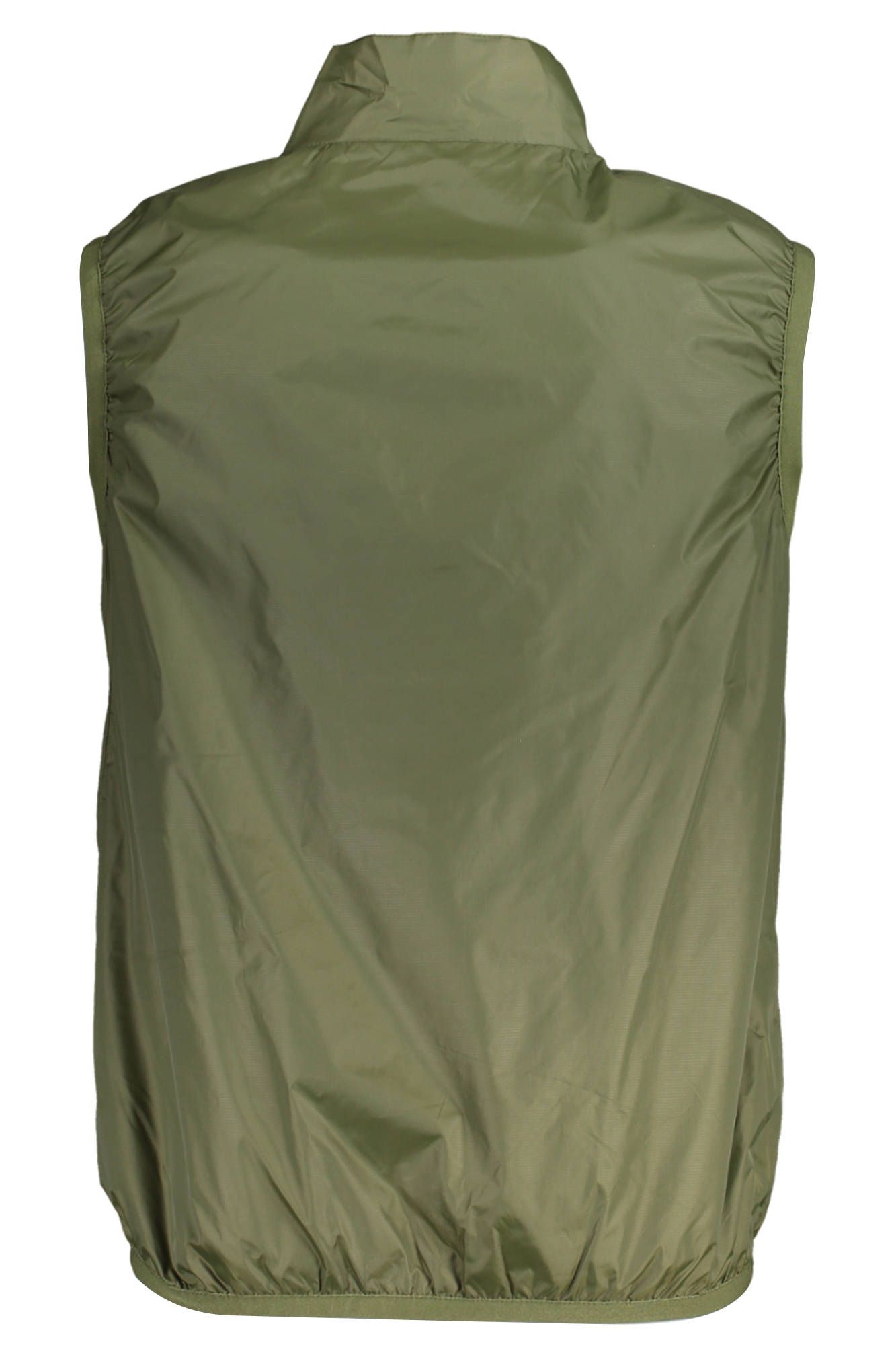 Sleek Sleeveless Green Waterproof Jacket