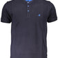 Elegant Mandarin Collar Polo Tee with Embroidery