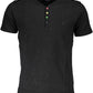 Chic V-Neck Polo with Elegant Embroidery