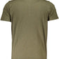 V-Neck Cotton Tee with Embroidered Logo