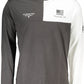 Chic Gray Contrast Detail Cotton Tee