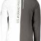 Chic Gray Contrast Detail Cotton Tee