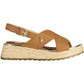 Chic Ankle Strap Sandals with Contrasting Logo