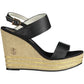 Chic Ankle Buckle Wedge Sandals