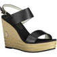 Chic Ankle Buckle Wedge Sandals