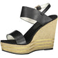Chic Ankle Buckle Wedge Sandals