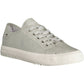 Silver Lace-up Sporty Sneakers for Modern Women