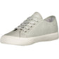 Silver Lace-up Sporty Sneakers for Modern Women
