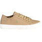 Chic Brown Lace-Up Sporty Sneakers