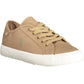 Chic Brown Lace-Up Sporty Sneakers