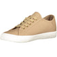 Chic Brown Lace-Up Sporty Sneakers