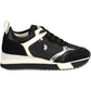 Chic Black Laced Sneakers with Memory Sole