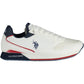 Elegant White Lace-Up Sports Sneakers