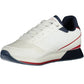 Elegant White Lace-Up Sports Sneakers