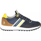 Sleek Blue Sports Sneakers with Contrasting Details