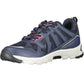 Sleek Blue Contrast Lace-Up Sneakers