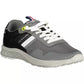 Sophisticated Gray Lace-Up Sports Sneakers